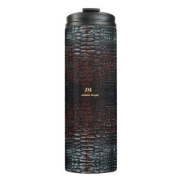 Garrafa Térmica Luxury Executive Monogram Premium Leather