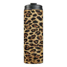 Garrafa Térmica Luxury Leopard Skin Elegant Wild Animal Fur Design