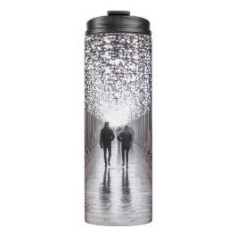 Garrafa Térmica Luz, sombras e simetria - sepia