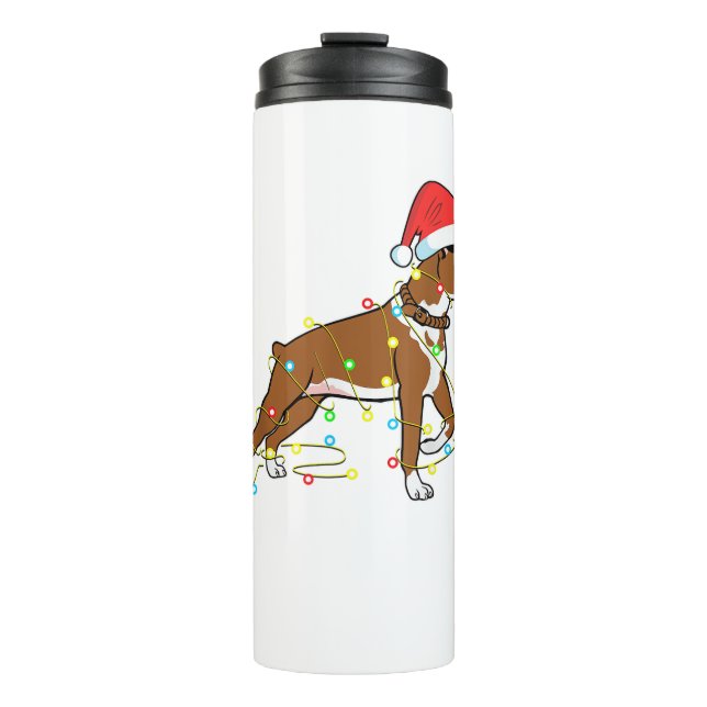 Garrafa Térmica Luzes de Natal Cachorro Cachorro Cachorro Cachorro (Frente)