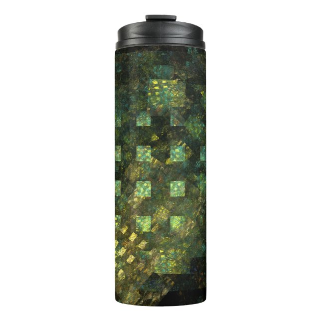 Garrafa Térmica Luzes na Abstrato Art da cidade (Frente)