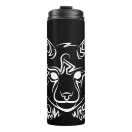 Garrafa Térmica Lynx Tribal Preto e Branco