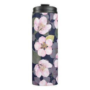 Garrafa Térmica Maçã Sangrenta: Cor Azul Escura