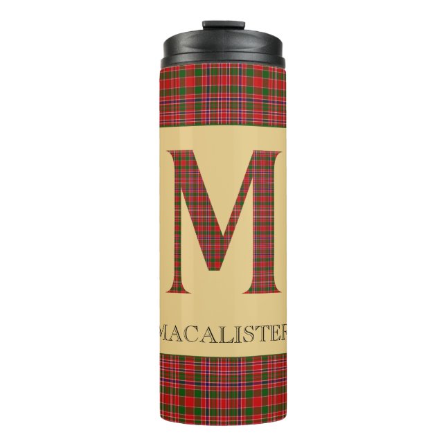 Garrafa Térmica MacAlister Tartan Monograma M (Frente)