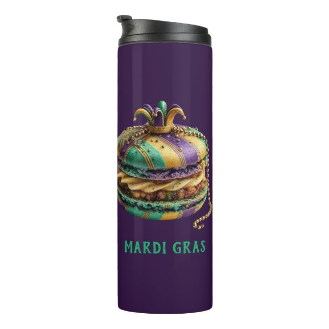 Garrafa Térmica Macaron Real Mardi Gras (Rotação à direita)