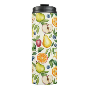 Garrafa Térmica Maçãs Peras Mirtilos Laranjas Frutas