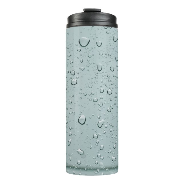 Garrafa Térmica Macro de gotas de água (Frente)
