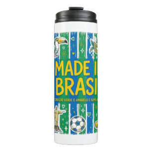 Garrafa Térmica Made In Brasil Cultural Icons Colorful Design