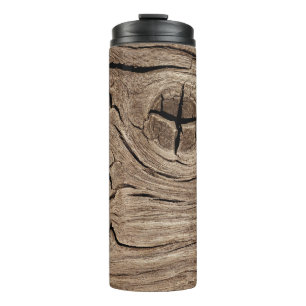 Garrafa Térmica madeira velha, vindima