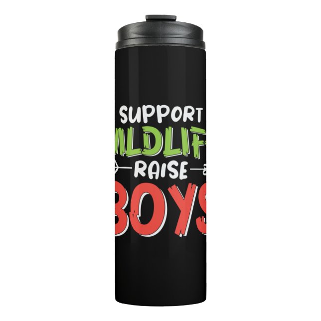 Garrafa Térmica Madre Art Support Wildlife Raise Boys (Frente)