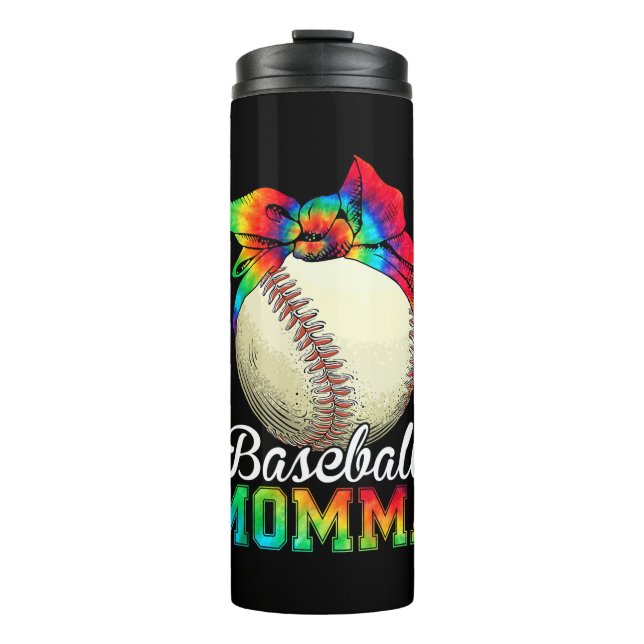 Garrafa Térmica Mãe Baseball Momma Birthday (Frente)