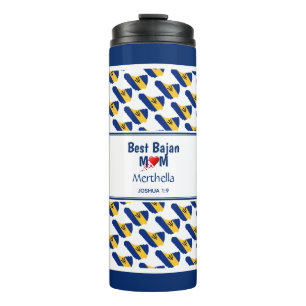Garrafa Térmica Mãe personalizada MELHOR MÃE BAJAN MOM Barbados