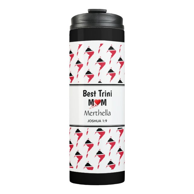 Garrafa Térmica Mãe personalizada MELHOR MÃE TRINI MÃE Trinidad (Frente)