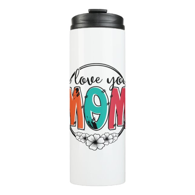 Garrafa Térmica Mãe Presente Eu Te Amo Mãe (Frente)