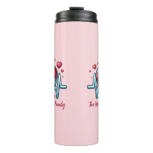 Mãe, pulsação da Família com Coração Vermelho