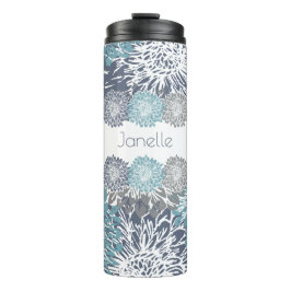 Garrafa Térmica Mães cinzentas e azuis