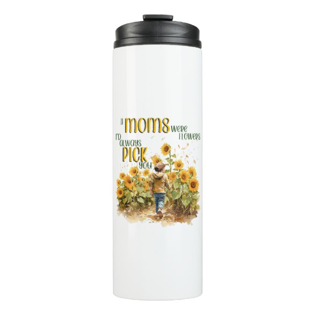Garrafa Térmica mães eram flores (Frente)