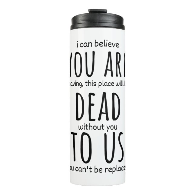 Garrafa Térmica Mágulos engraçados para colega de trabalho, você e (Frente)