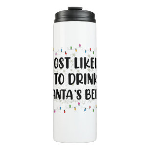 Garrafa Térmica Mais Propenso a Beber a Cerveja do Papai Noel Nata