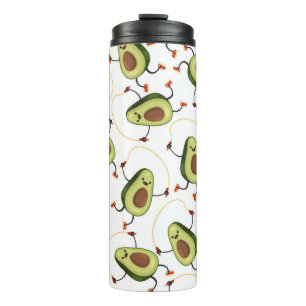 Garrafa Térmica Malhação Avocado: Padrão de Vintagem Bonita