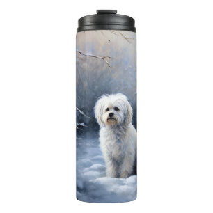 Garrafa Térmica Maltês Deixe-o nevar no Natal
