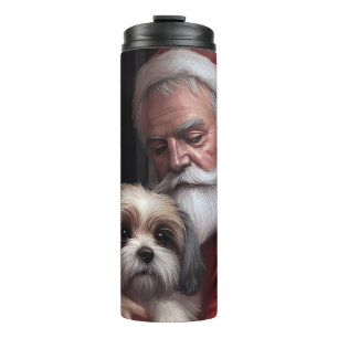 Garrafa Térmica Malti Tzu Com Papai Noel Natal Festivo