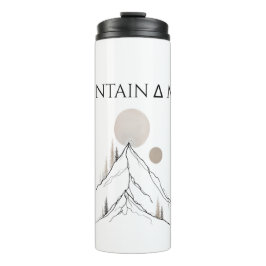 Garrafa Térmica Mama da Montanha Na Natureza Minimalista Grap