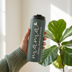 Garrafa Térmica Mama Roteiro Moderno Personalizado Mamãe com Nom