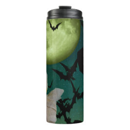 Garrafa Térmica Mamãe, Bat & Moon Halloween