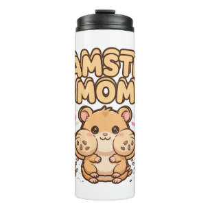 Garrafa Térmica Mamãe do Hamster Kawaii Copo Térmico