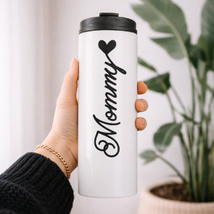 Garrafa Térmica Mamãe Personalizado Minimalista Dia das Mães Mar
