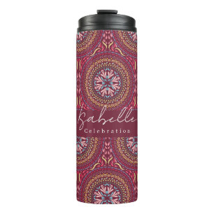 Garrafa Térmica Mandala Magenta