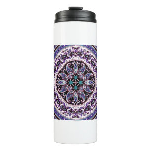 Garrafa Térmica Mandala roxa