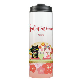 Garrafa Térmica Maneki Neko Lucky Poiluna