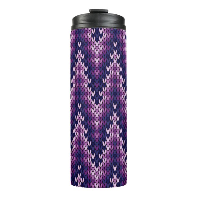 Garrafa Térmica Mantenha-se confortável no estilo com o tricotador (Frente)