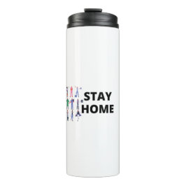 Garrafa Térmica Mantenha-se em casa Mantenha-se seguro Avisos aos