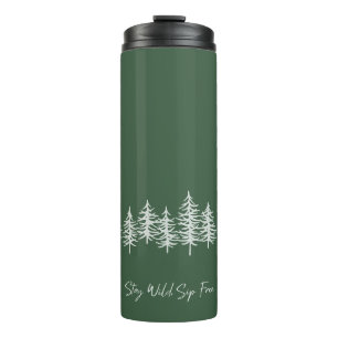 Garrafa Térmica Mantenha-Se Selvagem, Caneca de viagem Isenta De S