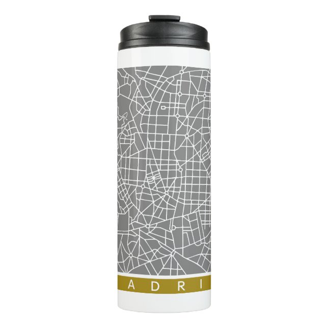 Garrafa Térmica Mapa de Madrid (Frente)