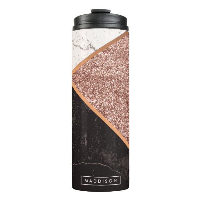 Garrafa Térmica Marble e Glitter Moisac (Frente)