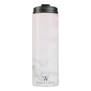 Garrafa Térmica Marble Glitter Personalizado design