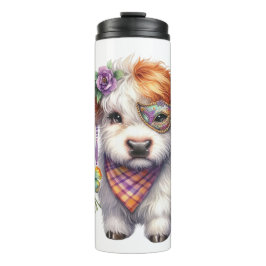 Garrafa Térmica Mardi Gra Highland Cow