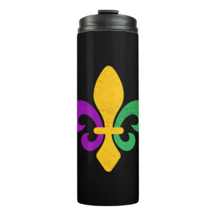 Garrafa Térmica Mardi Gras Fleur De Lis