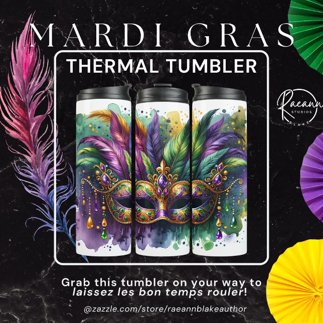 Garrafa Térmica Mardi Gras Thermal Tumbler (Criador carregado)