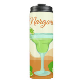 Garrafa Térmica "Margarita" nome personalizado tumbler