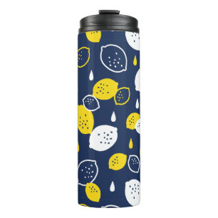 Garrafa Térmica Marinho Blue Lemon Art - Refrescando o Citrus Desi