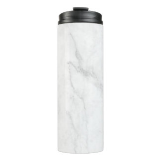 Garrafa Térmica Mármore Branco