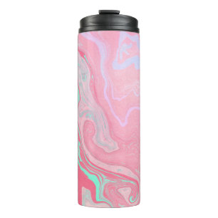 Garrafa Térmica Mármore cor-de-rosa