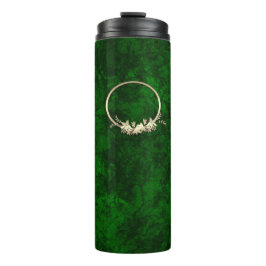 Garrafa Térmica mármore de abstrato, textura escura, contraste ver