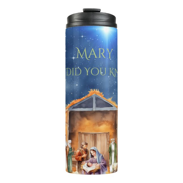 Garrafa Térmica Mary Você Conheceu Natividade Tumbler (Frente)