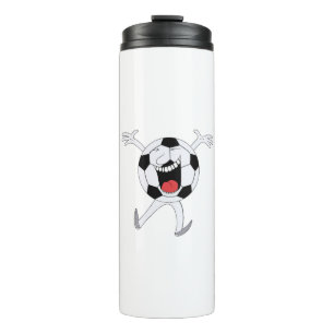 Garrafa Térmica Mascote Bola de Futebol Risonha